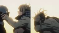 The two scenes added to the My Hero Academia season 6 ending sequence (Image via Studio Bones)